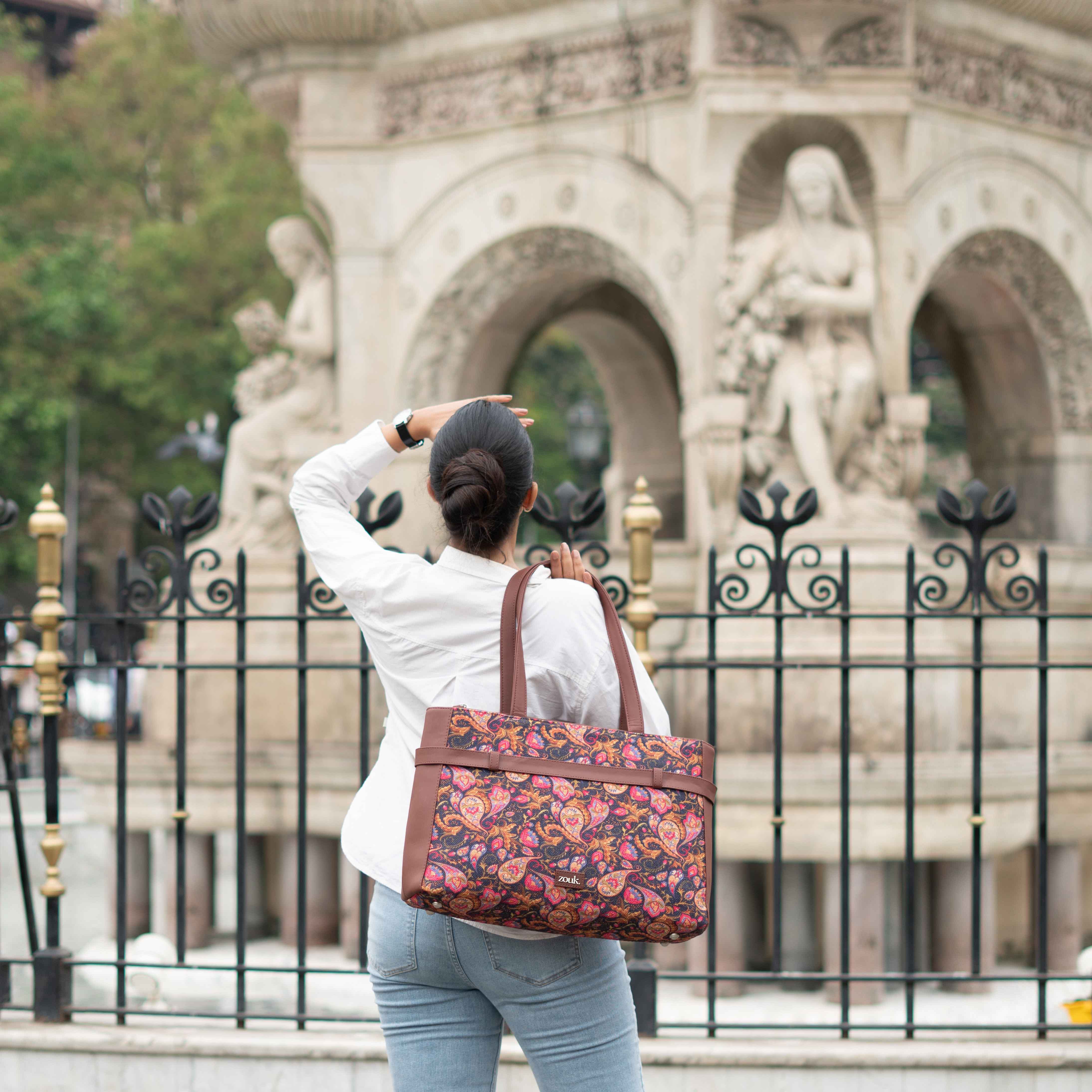 Paisley Print Statement Office Bag