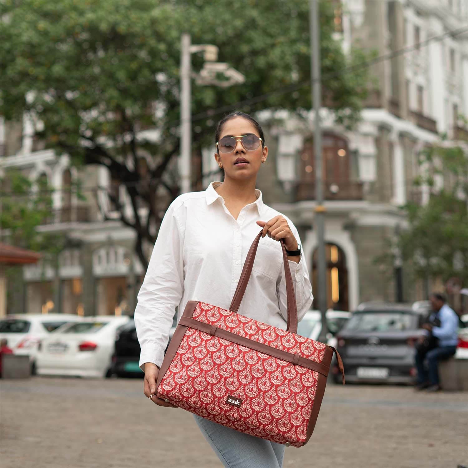 Chanderi Phool Statement Office Bag