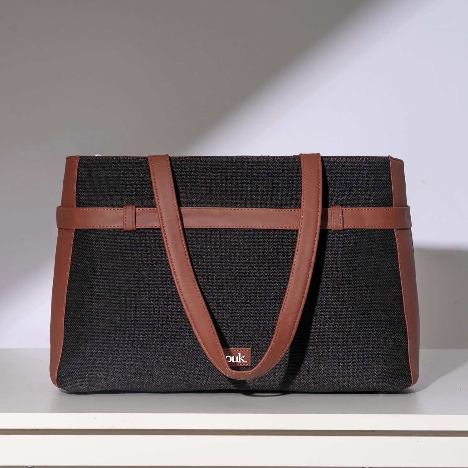 Jet Black Statement Office Bag