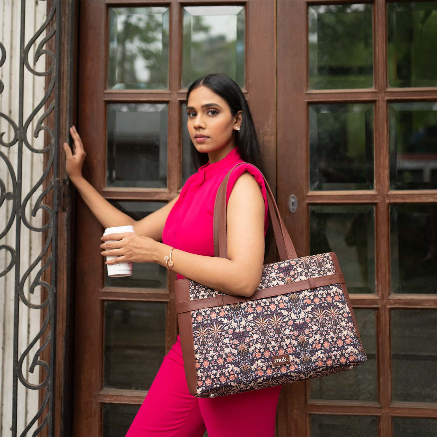 Kashmir Blooms Statement Office Bag