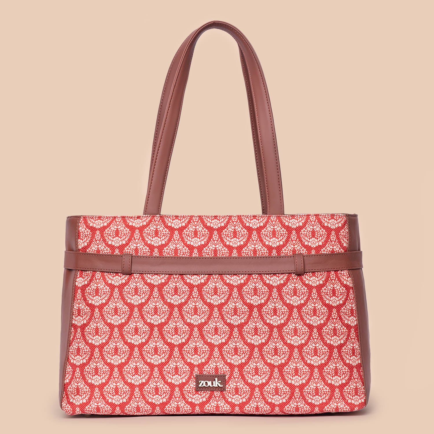 Chanderi Phool Statement Office Bag