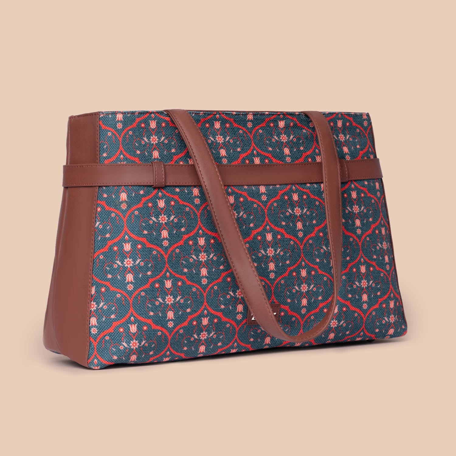 Sheesh Mahal Jaali Motif Statement Office Bag