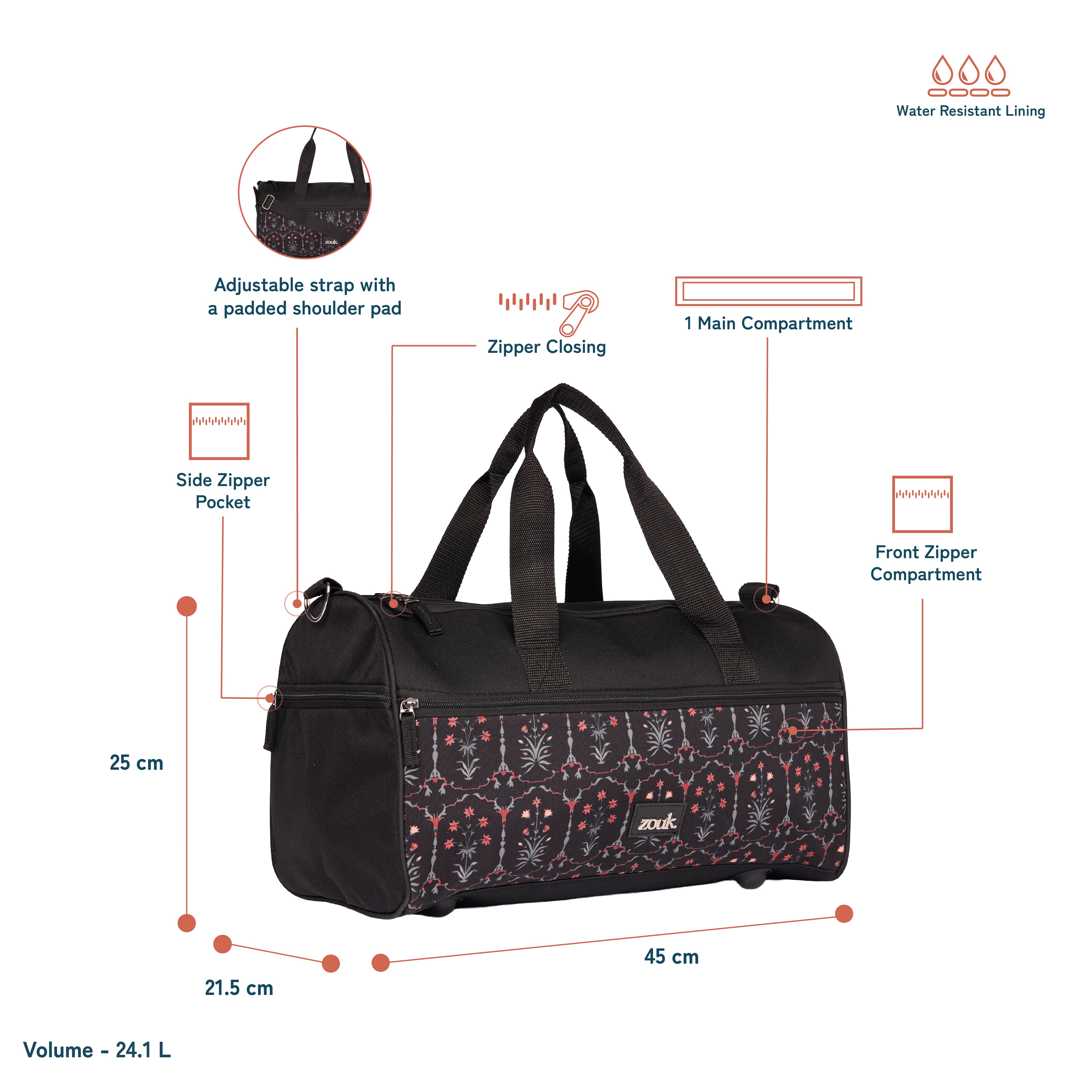 Taj Guldasta Travel Duffle Bag
