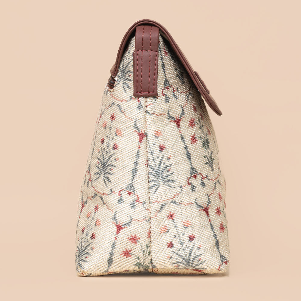 Taj Nakashi & Paisley Print - Flap Sling Bag & Classic Zipper Wallet Combo