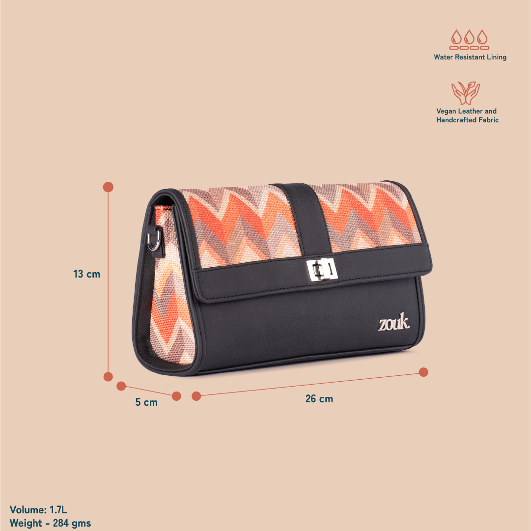 Rhea Kapoor Tarini Clutch - Tidal Wave