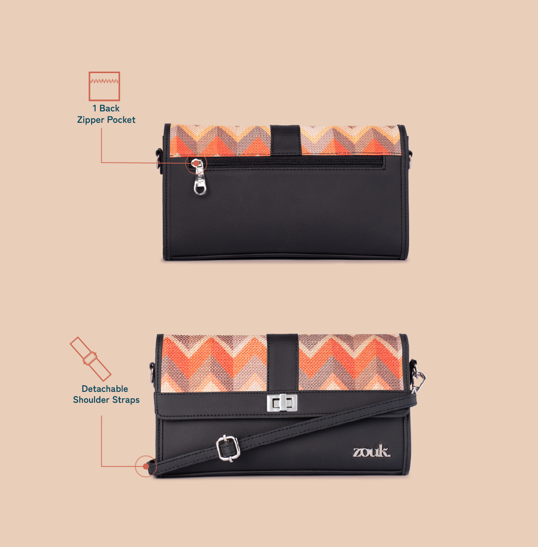Rhea Kapoor Tarini Clutch - Tidal Wave