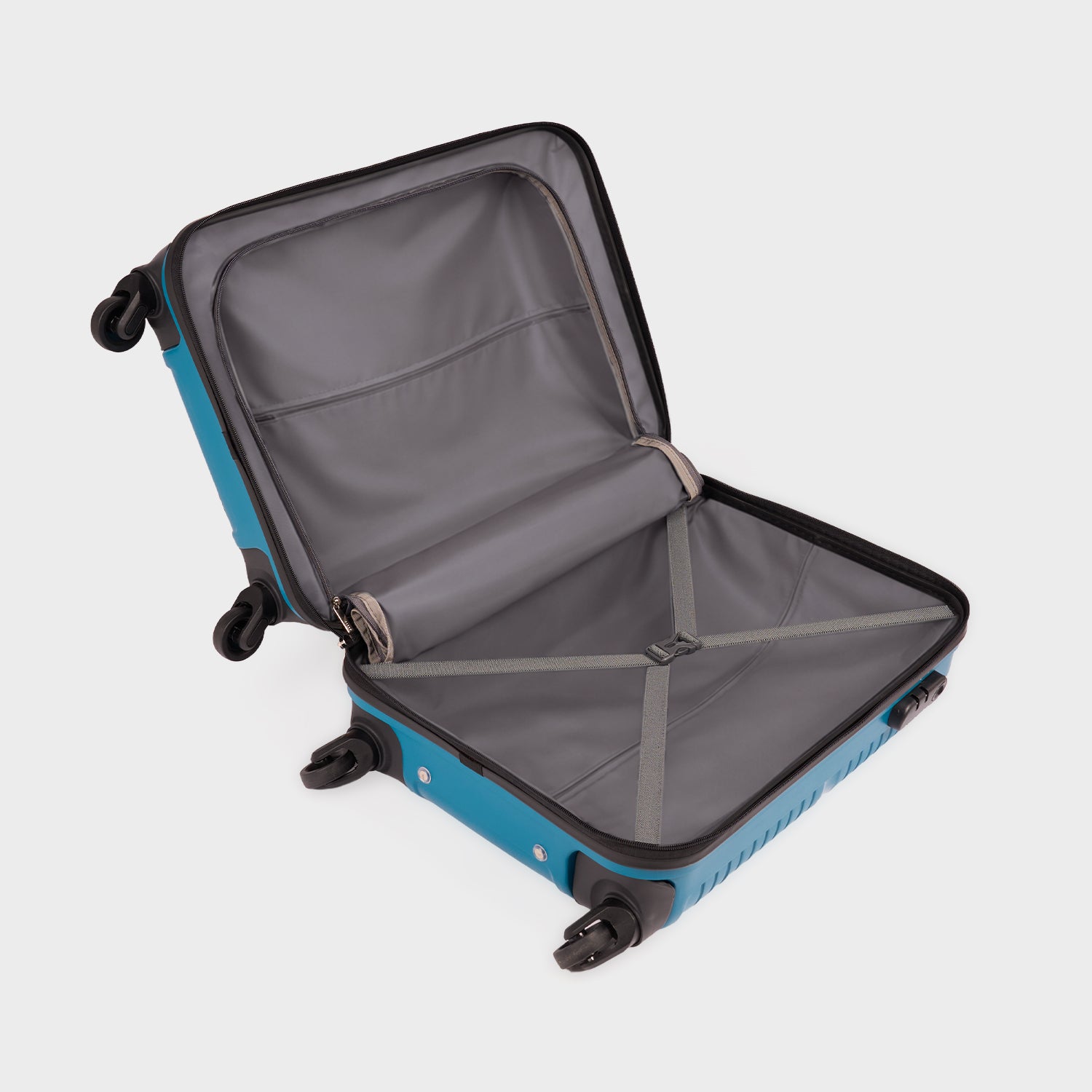 Teal Zoya Trolley Bag Combo Set of 3 (Cabin & Medium & Large)