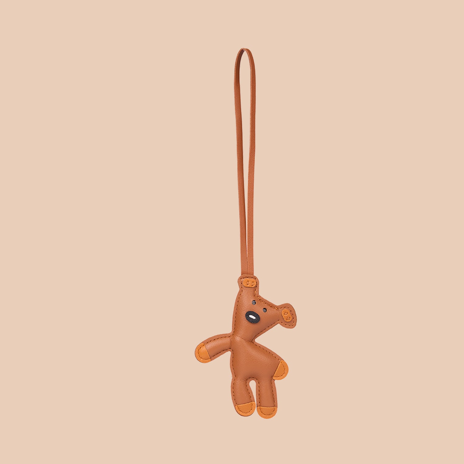 Teddy Bag Charm - Tan