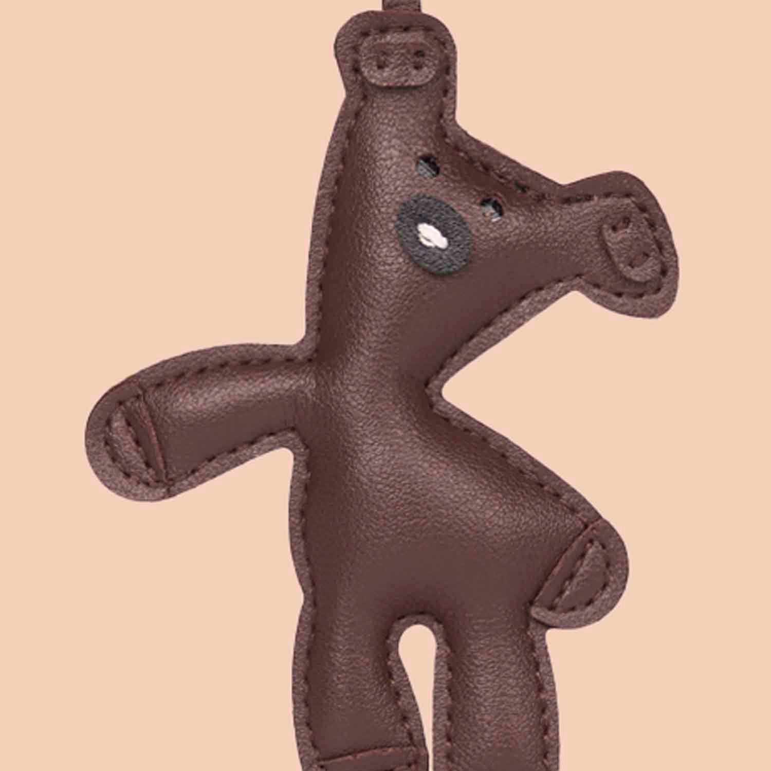 Teddy Bag Charm - Tan