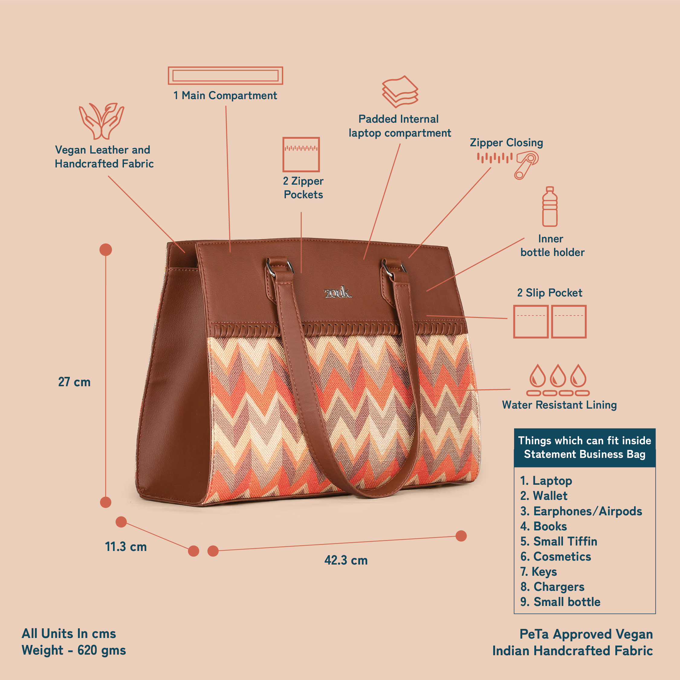 Tidal Wave Statement Business Bag