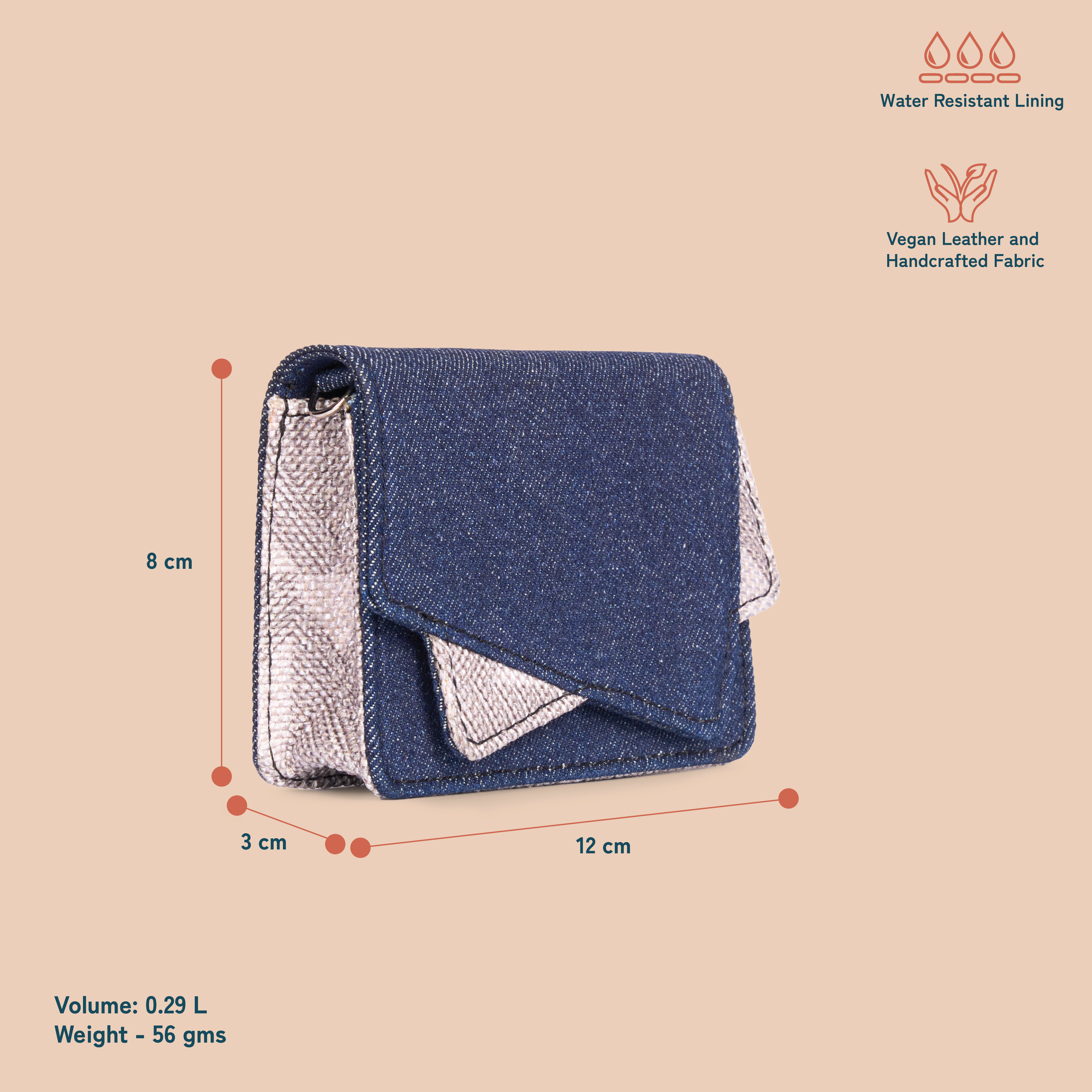 ZIP-Tovi Mini Bag - Aravalli Abstract