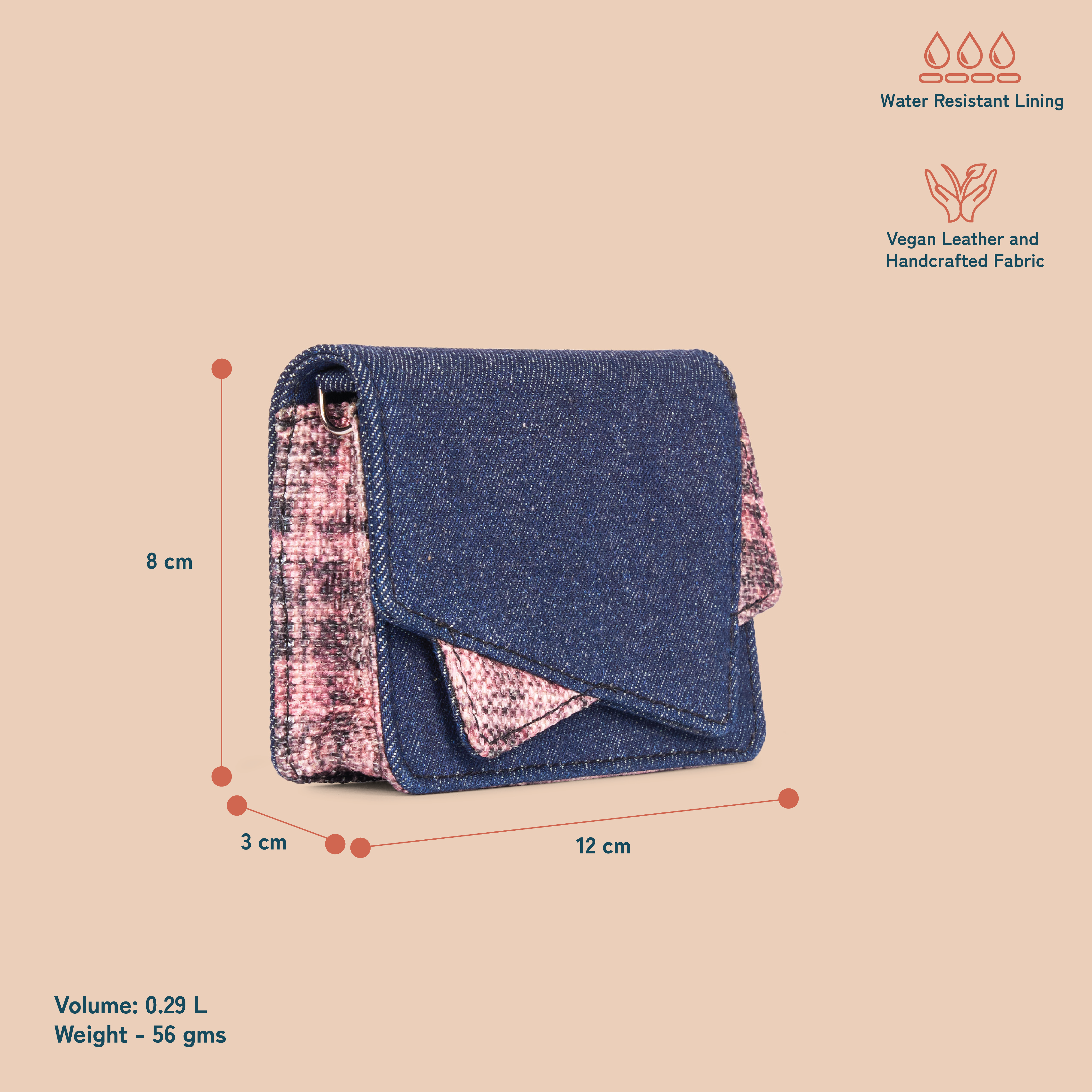 ZIP-Tovi Mini Bag - Cashmere Noir (Pink)