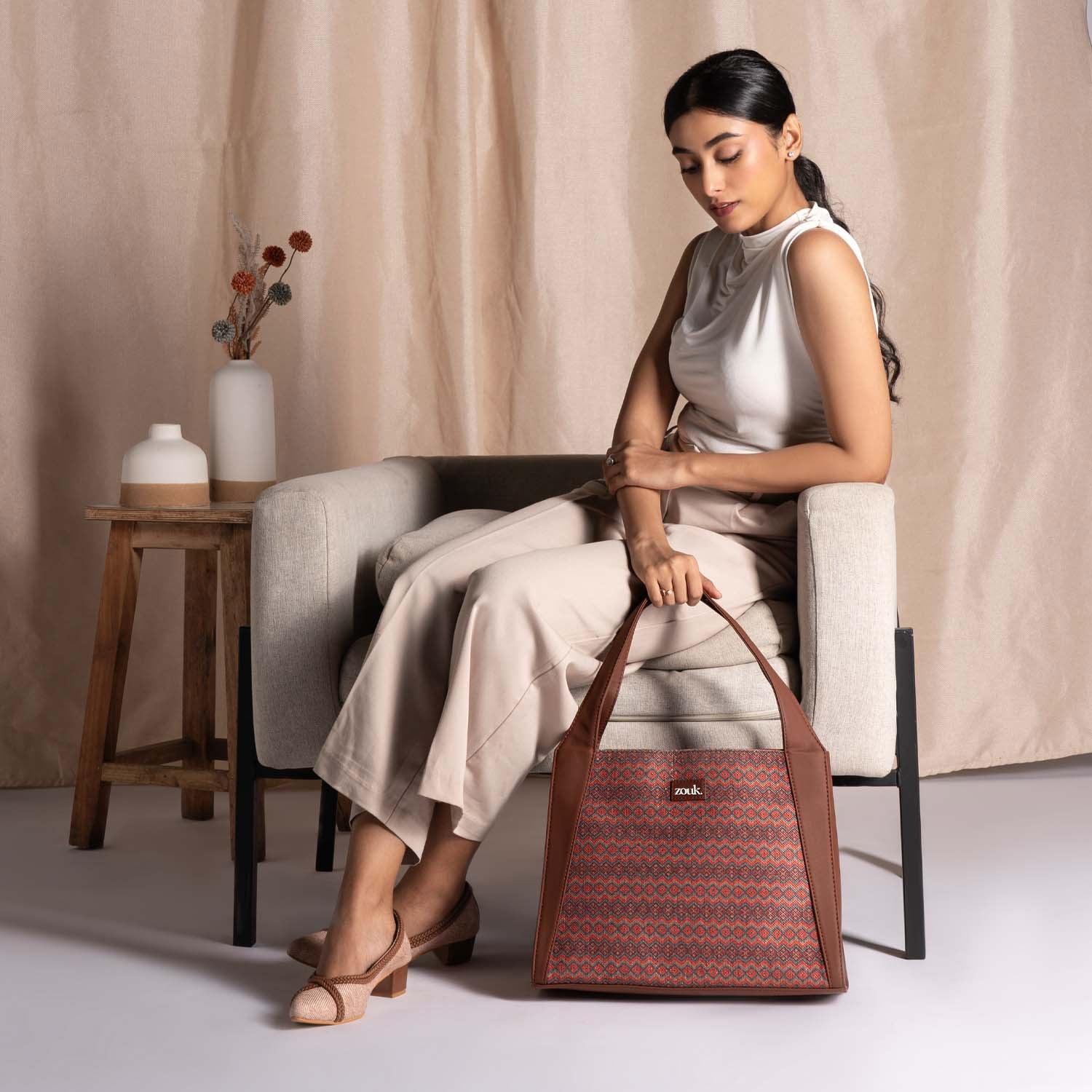 Gwalior Weaves Trapezia Tote