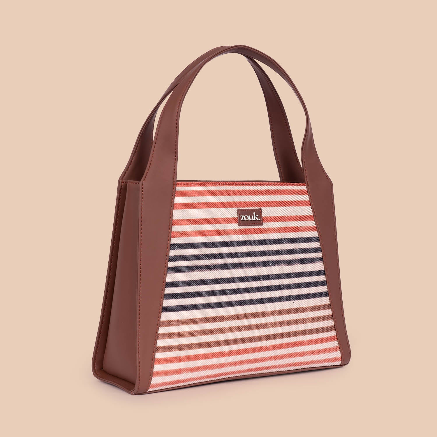 Qutub Stripes Trapezia Tote