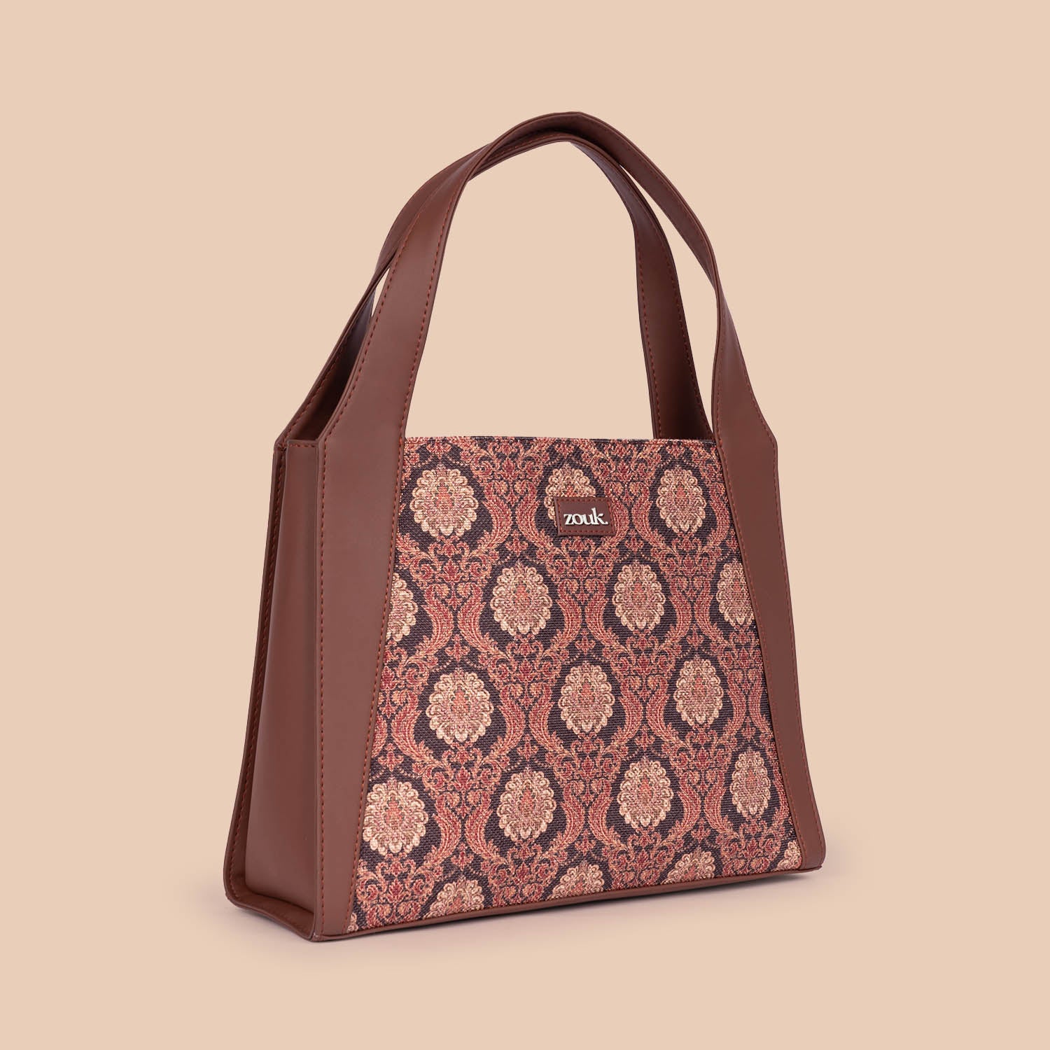 Jodhpur Damask Trapezia Tote