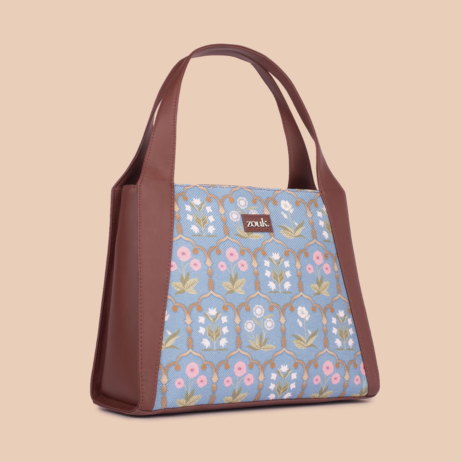 Jaipur Fresco Blue Trapezia Tote