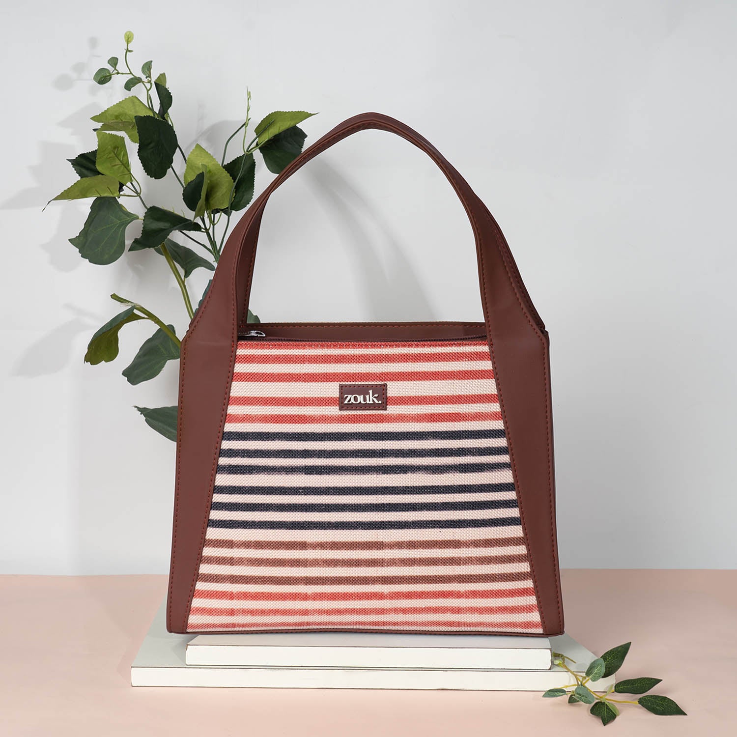 Qutub Stripes Trapezia Tote