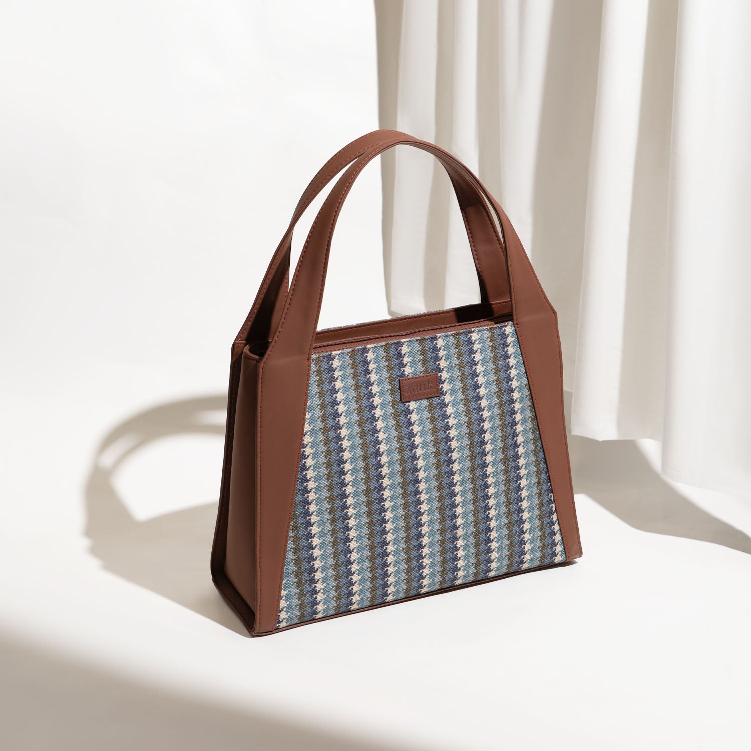 Bombay Houndstooth Trapezia Tote