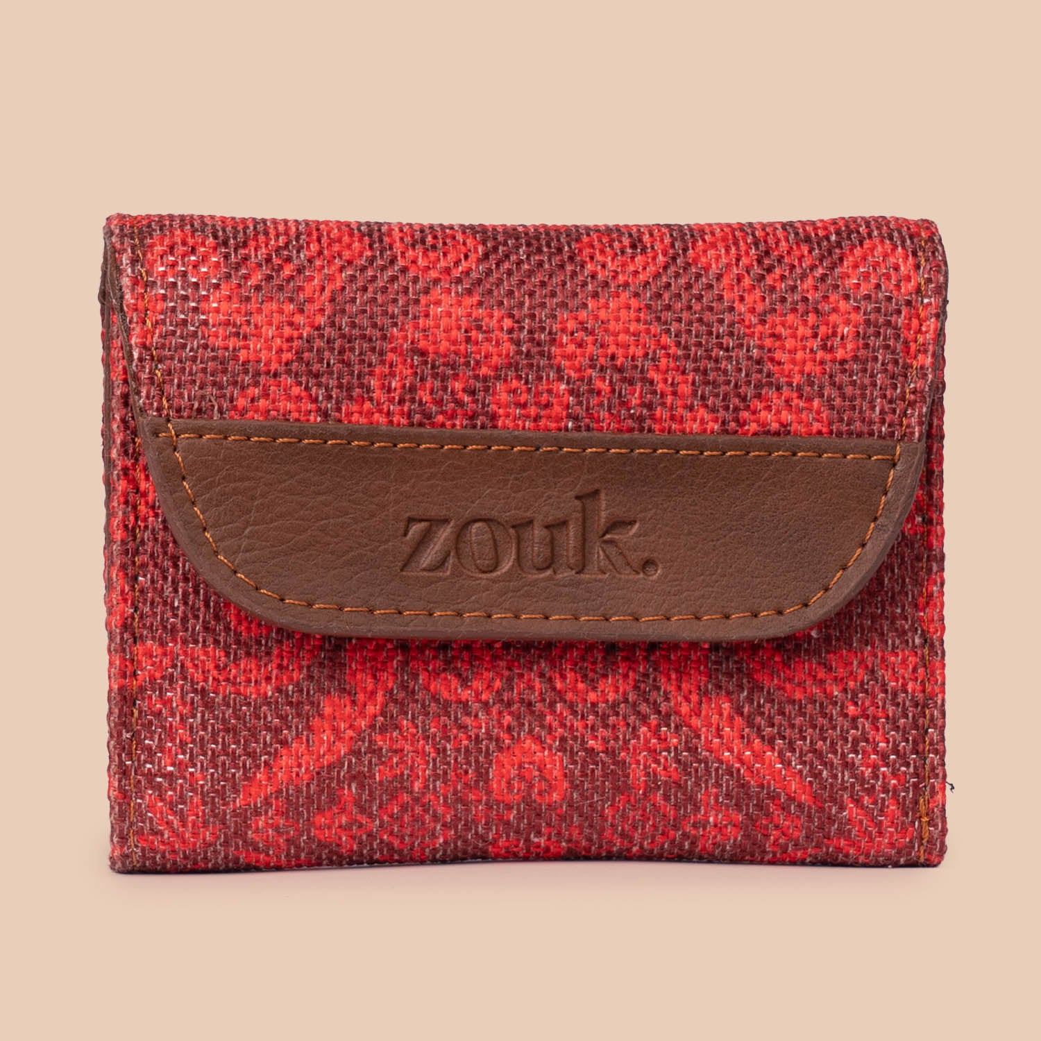 Falaknuma Red Trifold Wallet