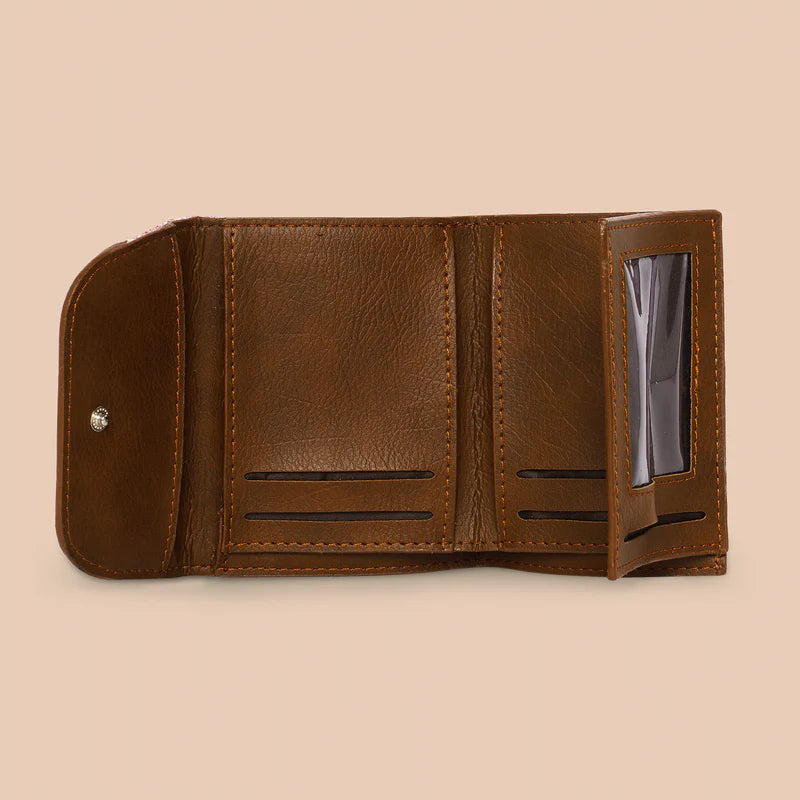 Falaknuma Red Trifold Wallet