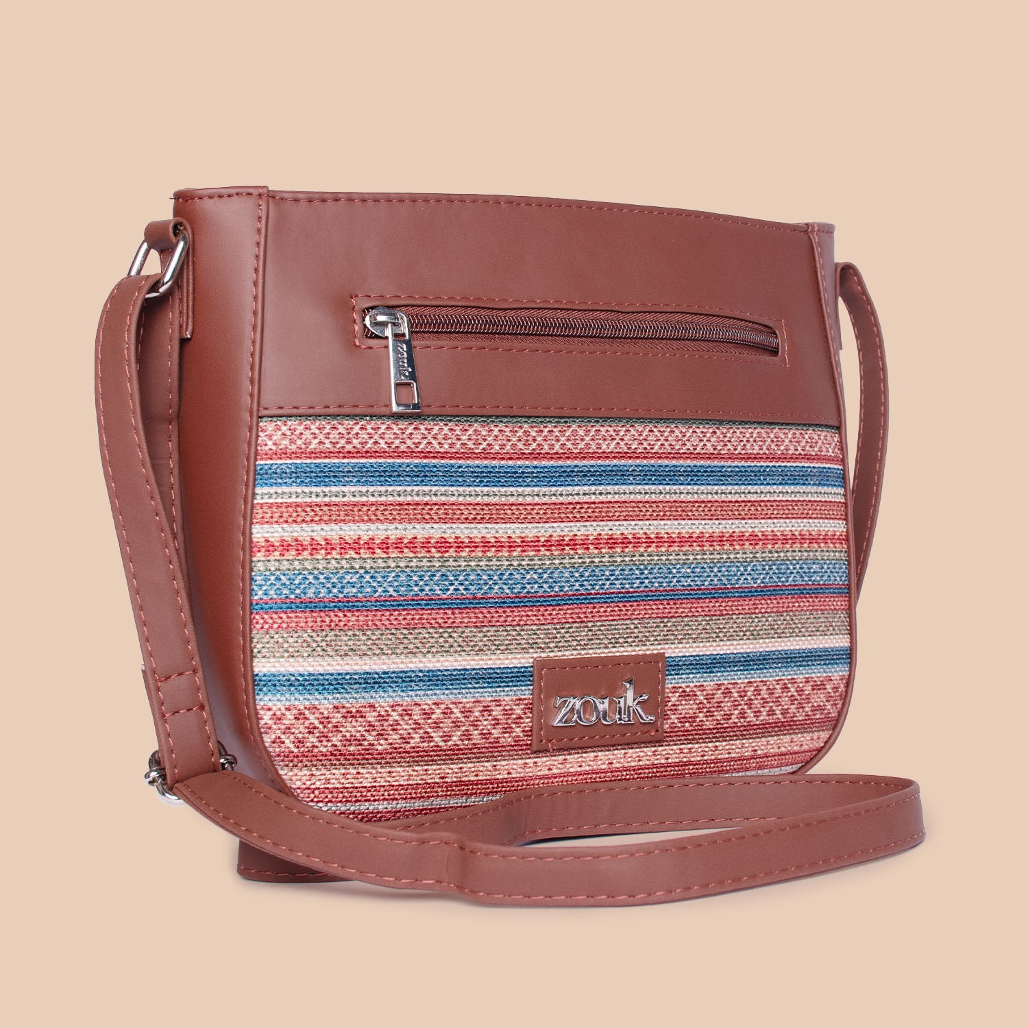 Assam Tapestry U-Shaped Sling Bag