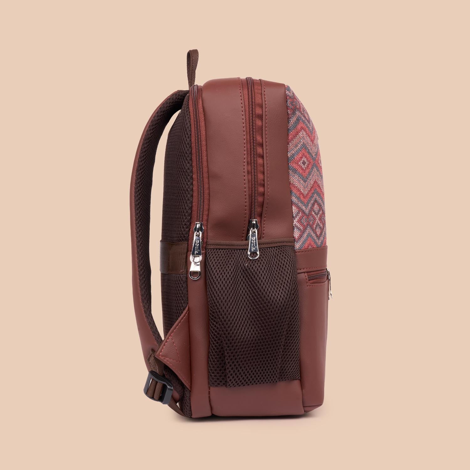 Gwalior Weaves Office Backpack (Brown) - Men's Collection