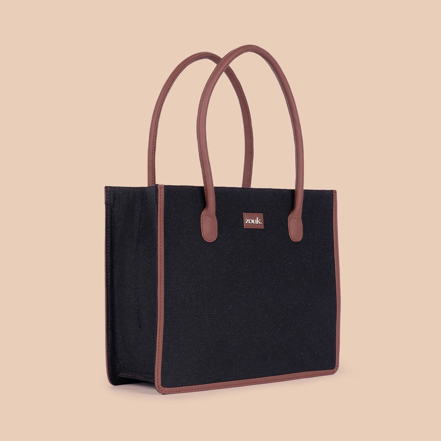 Jet Black Book Tote