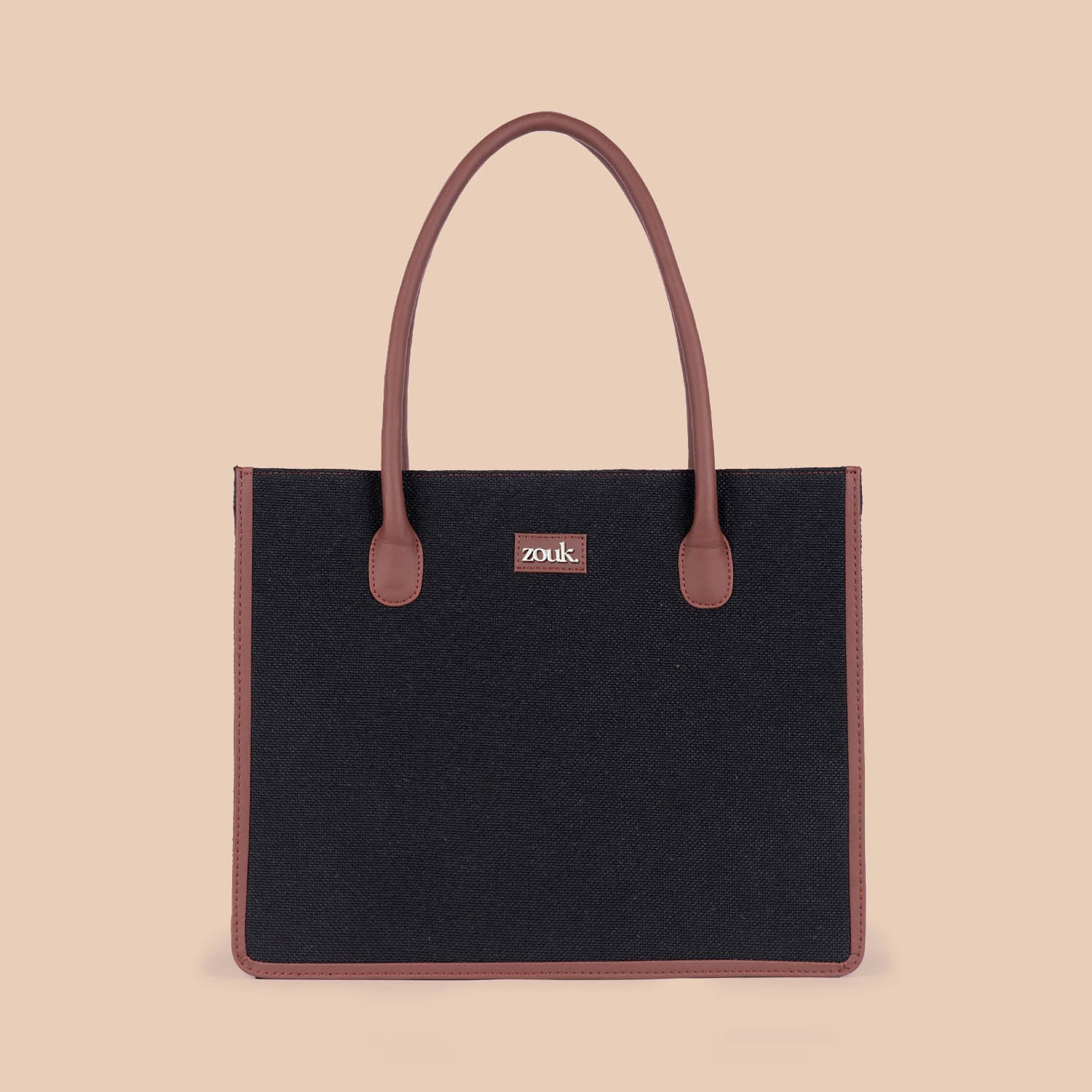 Jet Black Book Tote