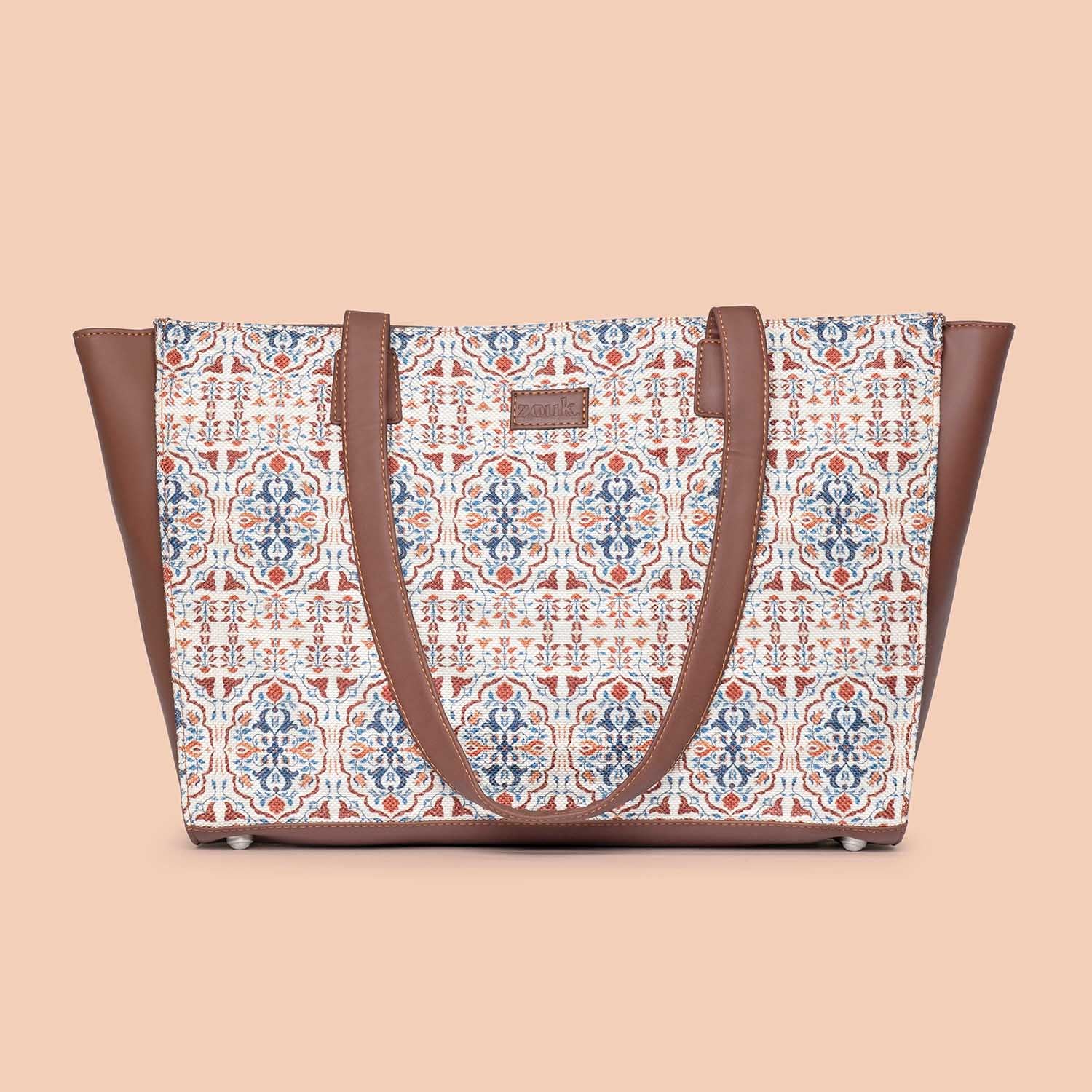 Agra Floral Office Tote Bag