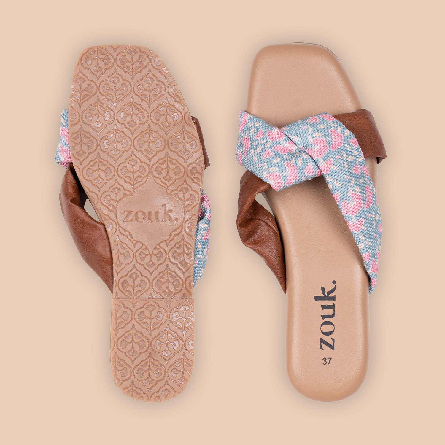 Chettinad Florals Cross Sliders