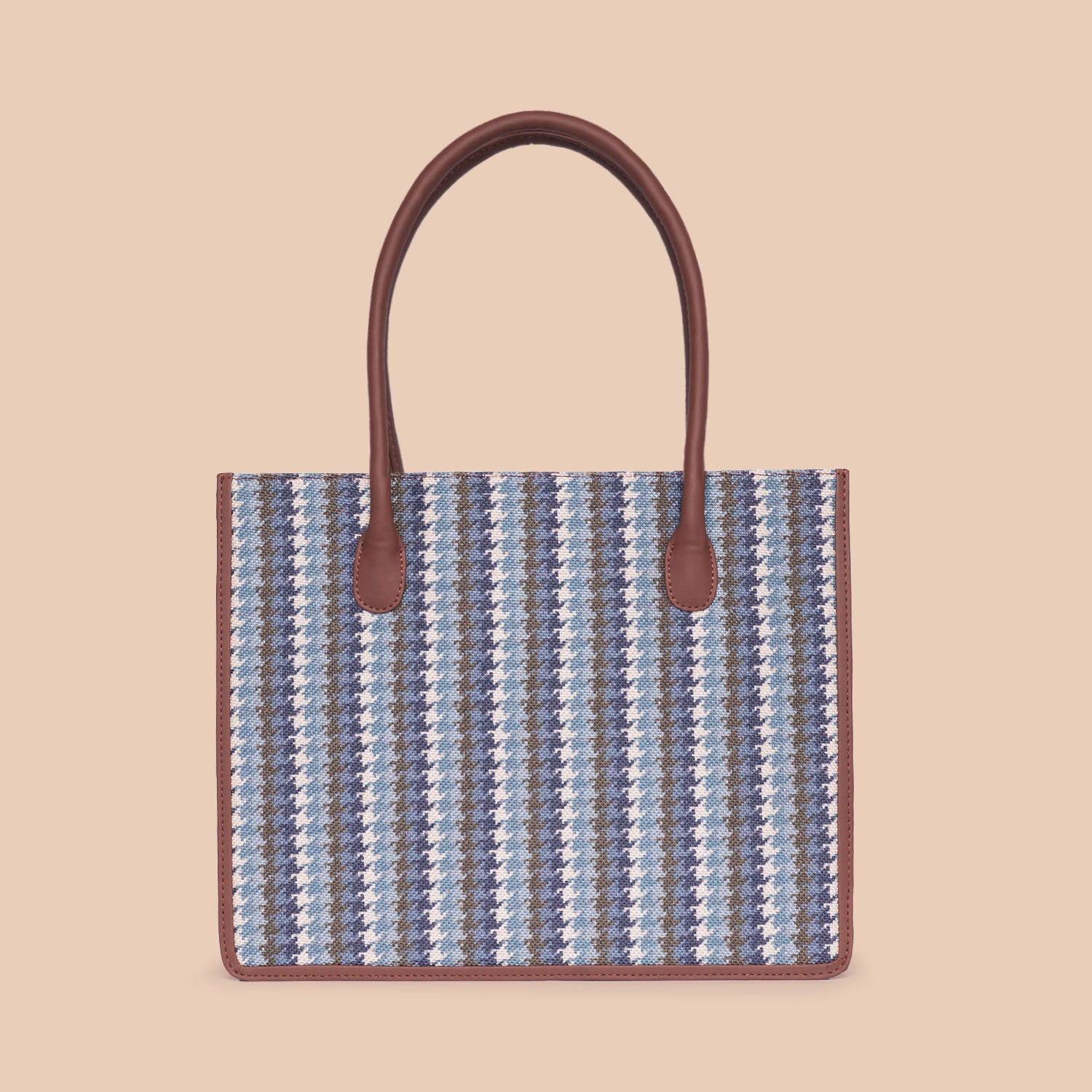 Bombay Houndstooth Book Tote