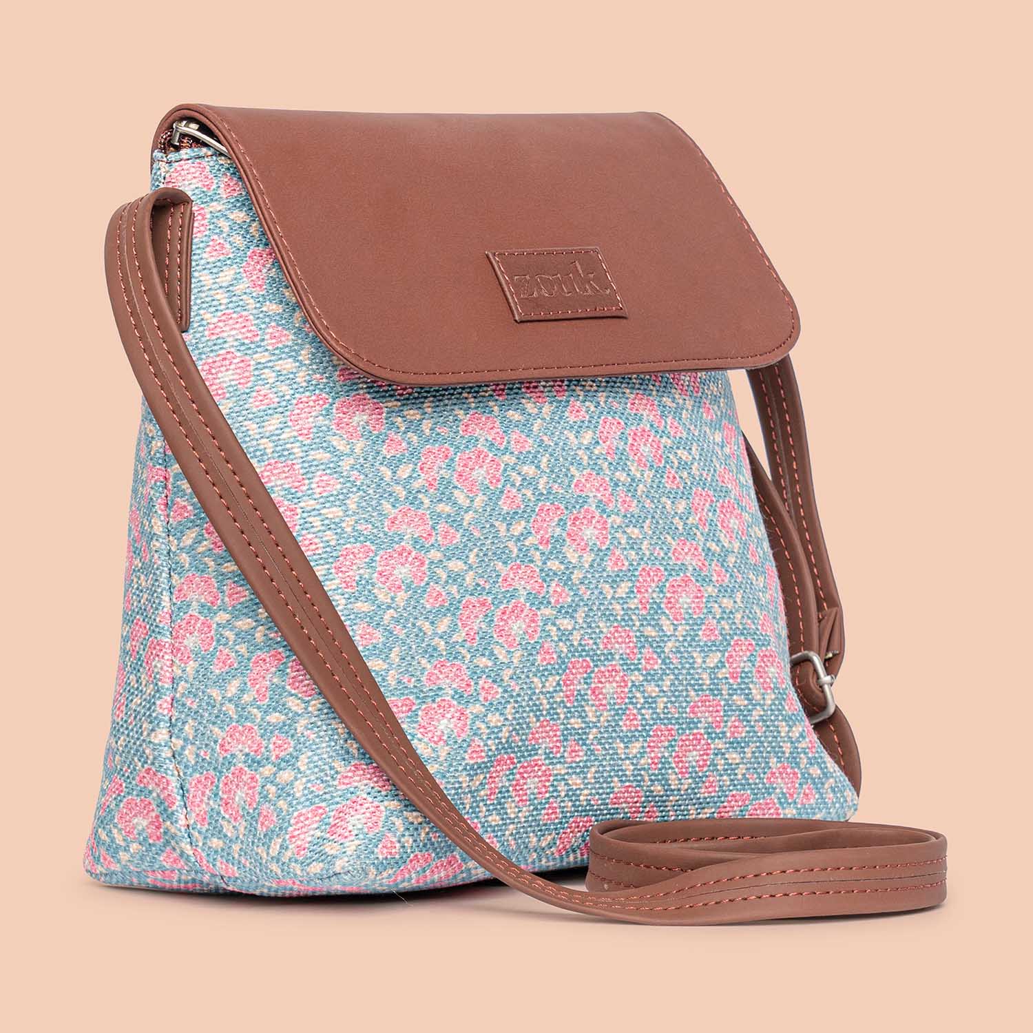Chettinad Florals Flap Sling Bag