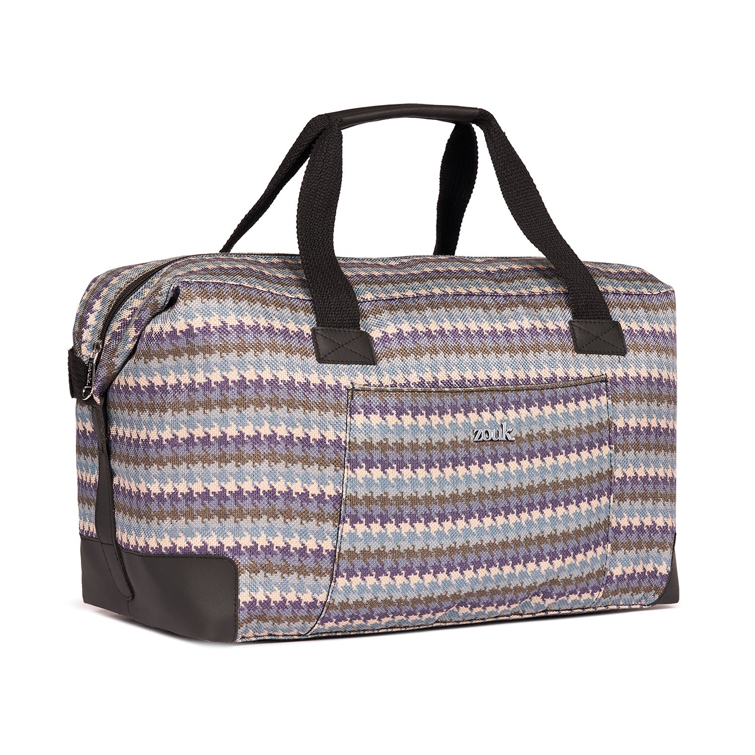 Bombay Houndstooth Collapsible Duffle Bag