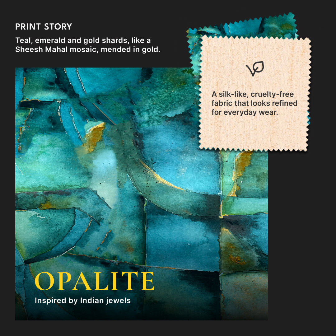 Opalite Vanya Baguette (Black Saffiano)