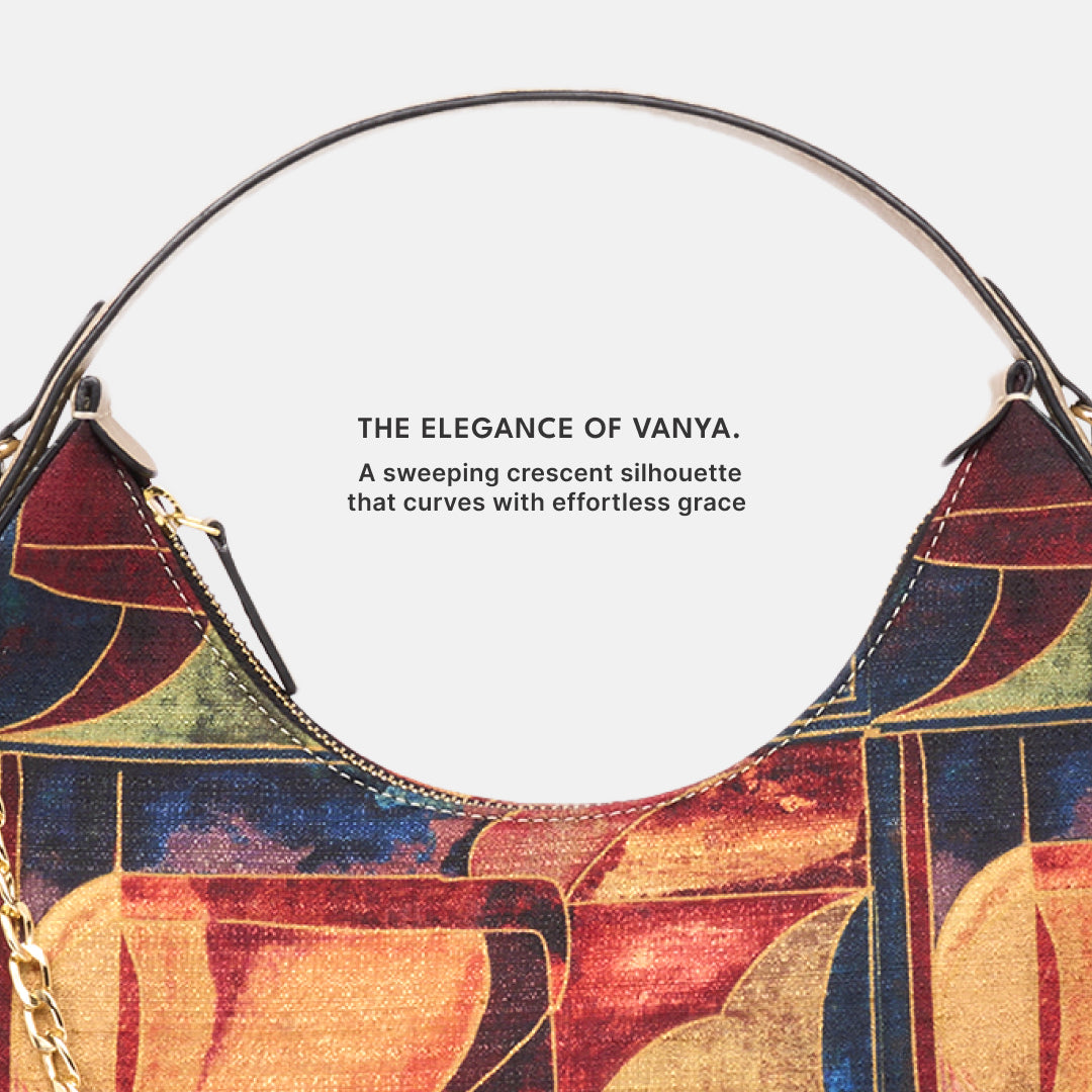 Sapphire Vanya Baguette (Beige Saffiano)