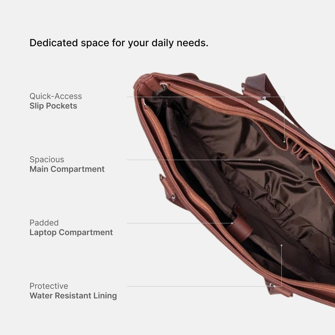 Jet Black Women's Office Bag