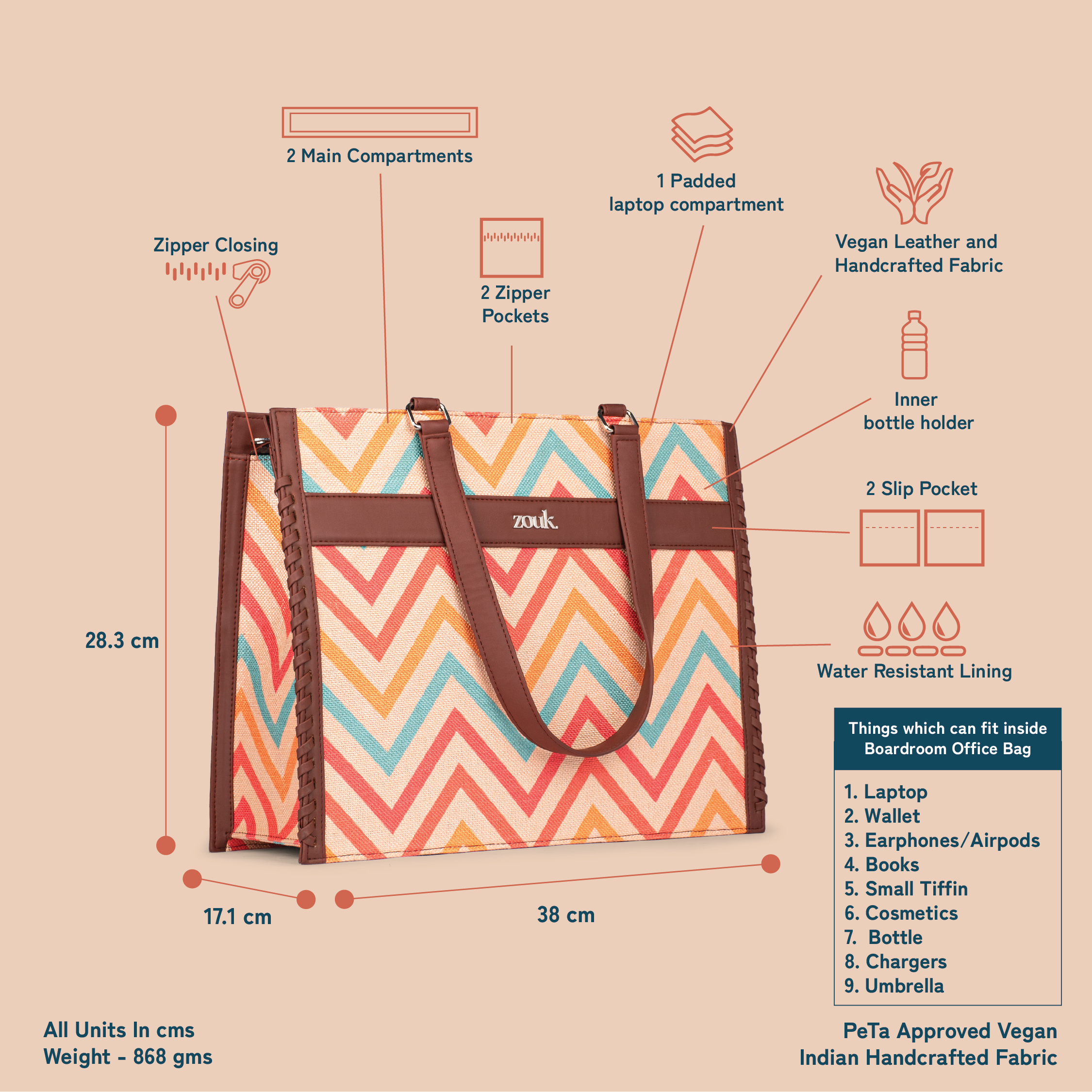 WavBeach Boardroom Office Bag