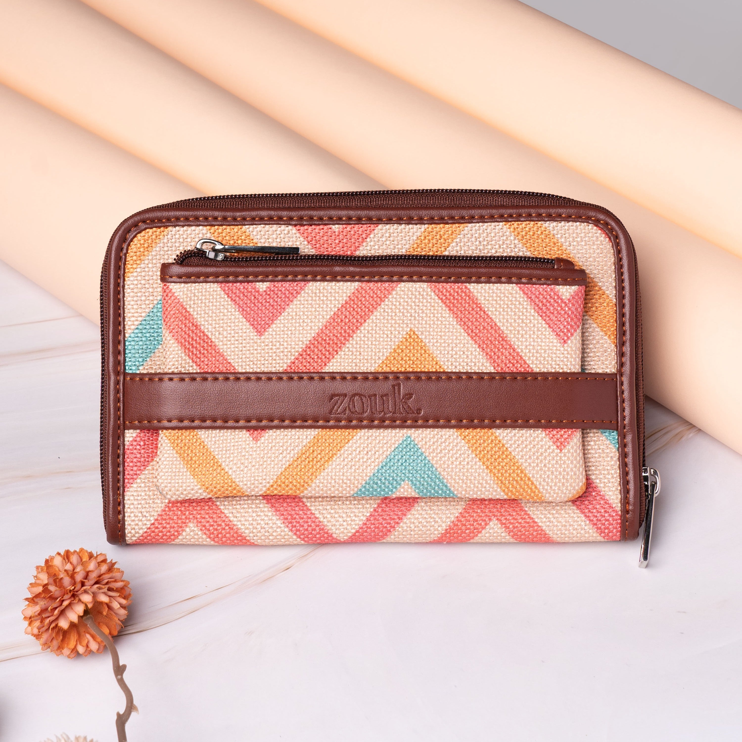 WavBeach Classic Zipper Wallet