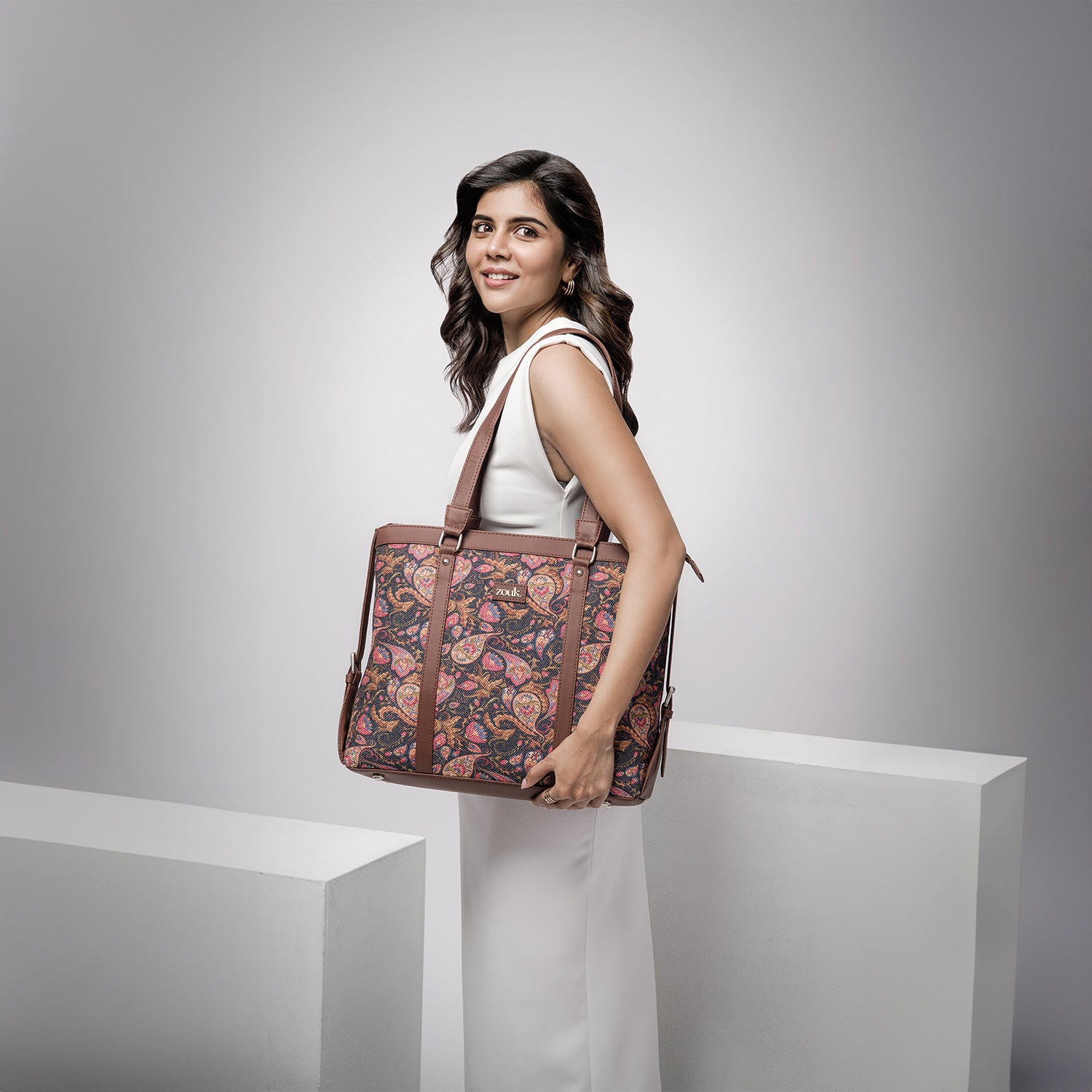 Paisley Print Women's Office Bag