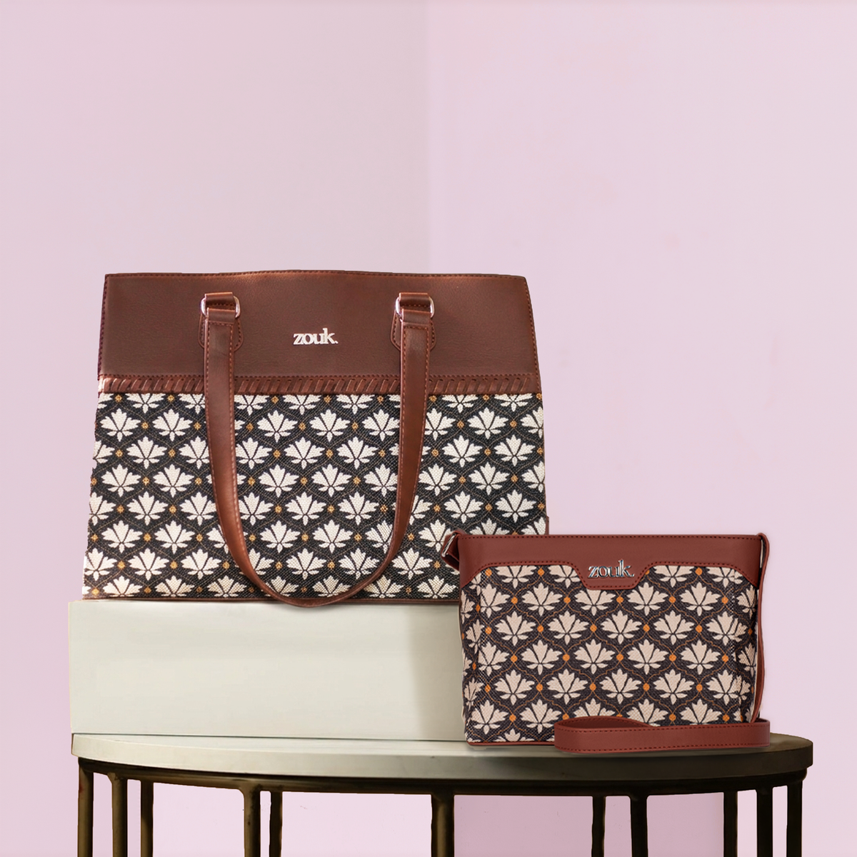 Bidri Kaiser Statement Business Bag & Harmony Sling Bag Combo