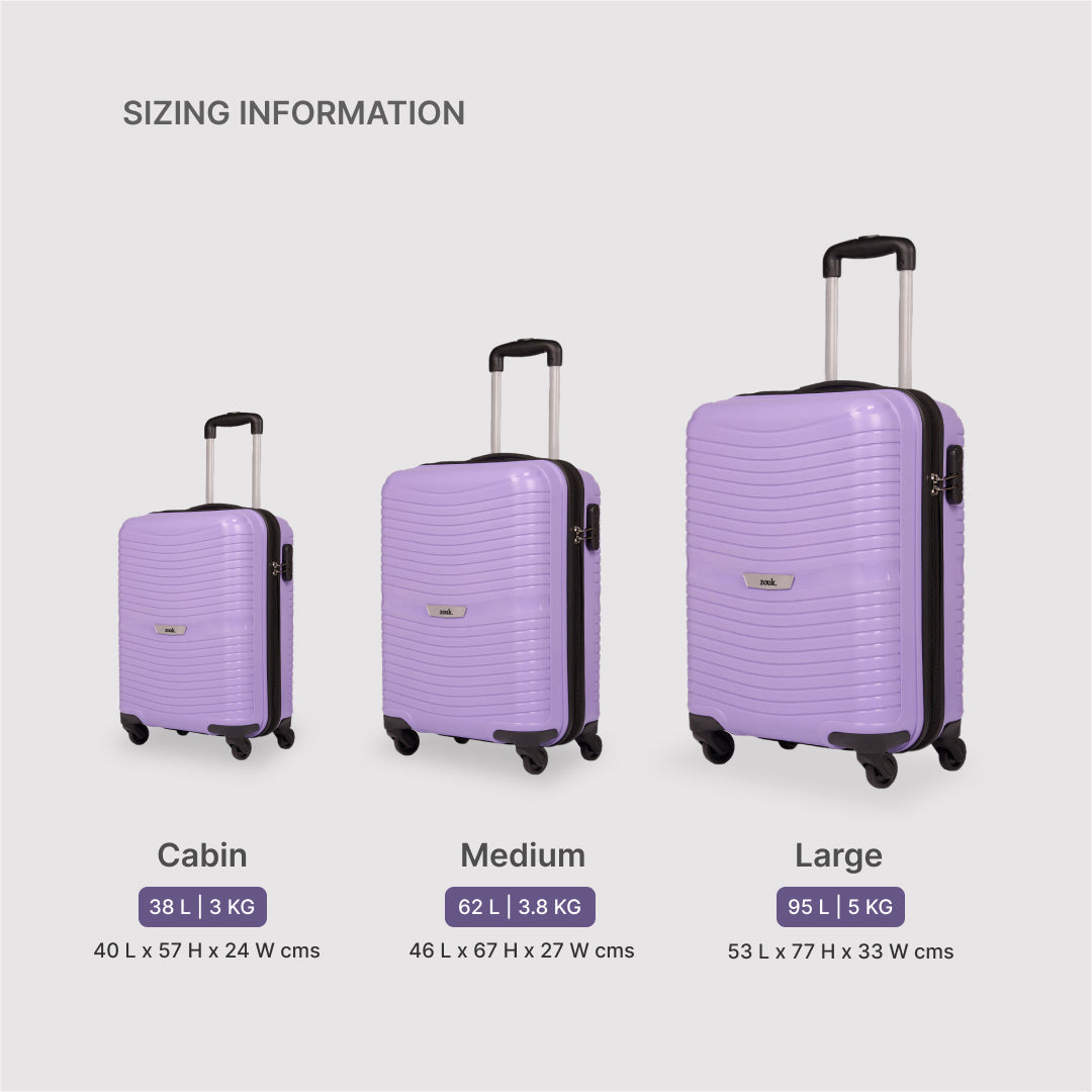 Lilac Zoya Trolley Bag (Cabin)