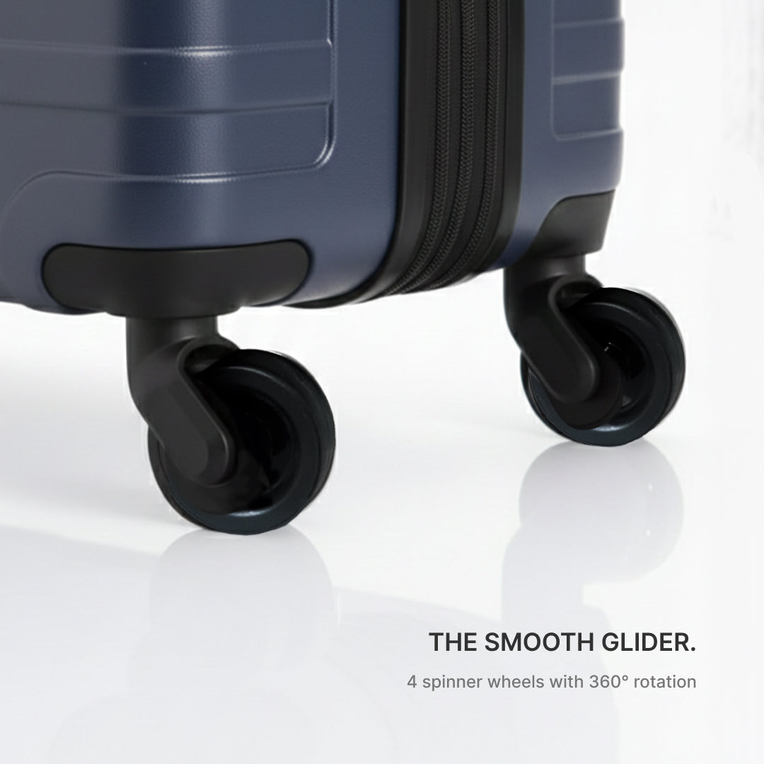 Navy Zoya Trolley Bag Combo (Medium & Large)