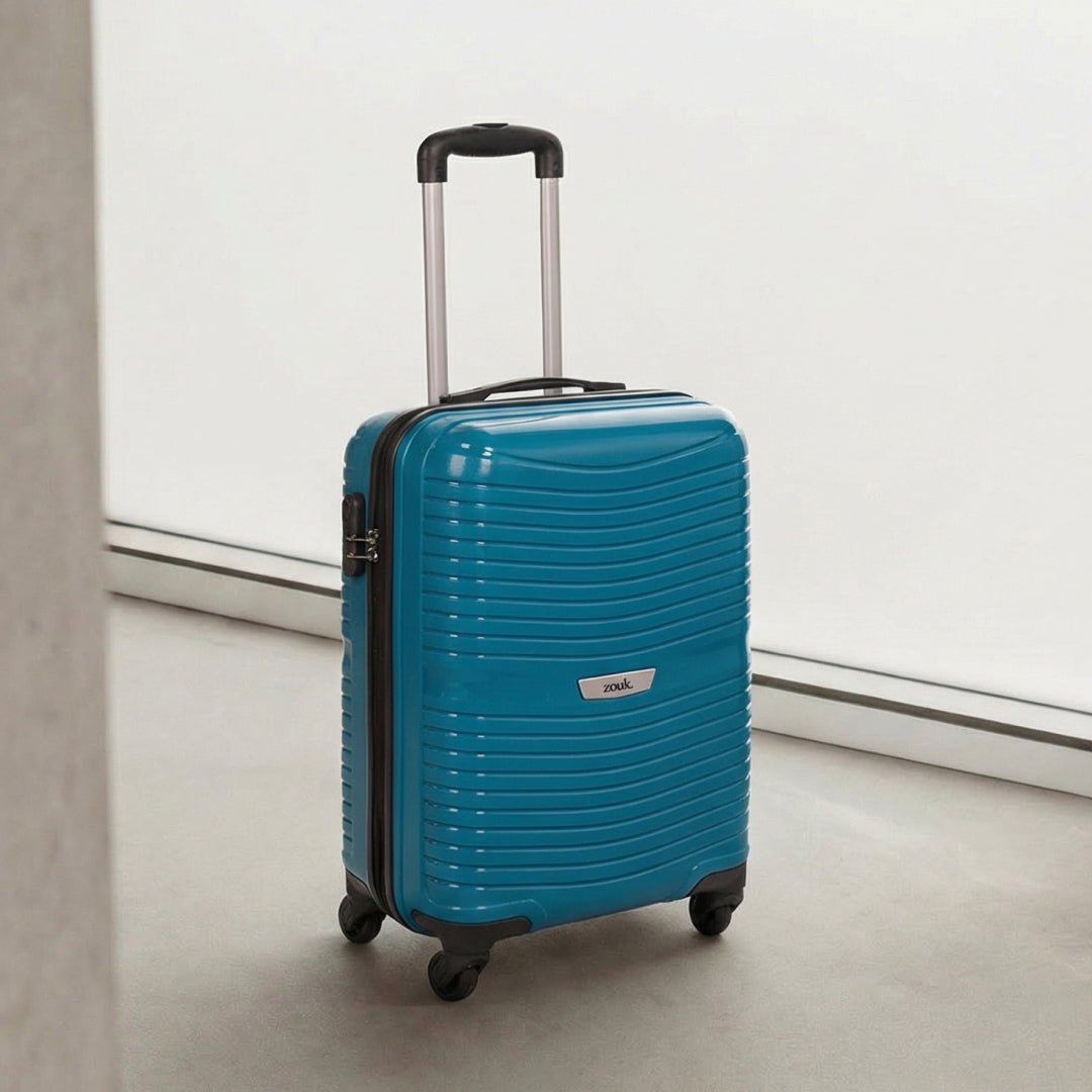 Teal Zoya Trolley Bag Combo (Medium & Large)