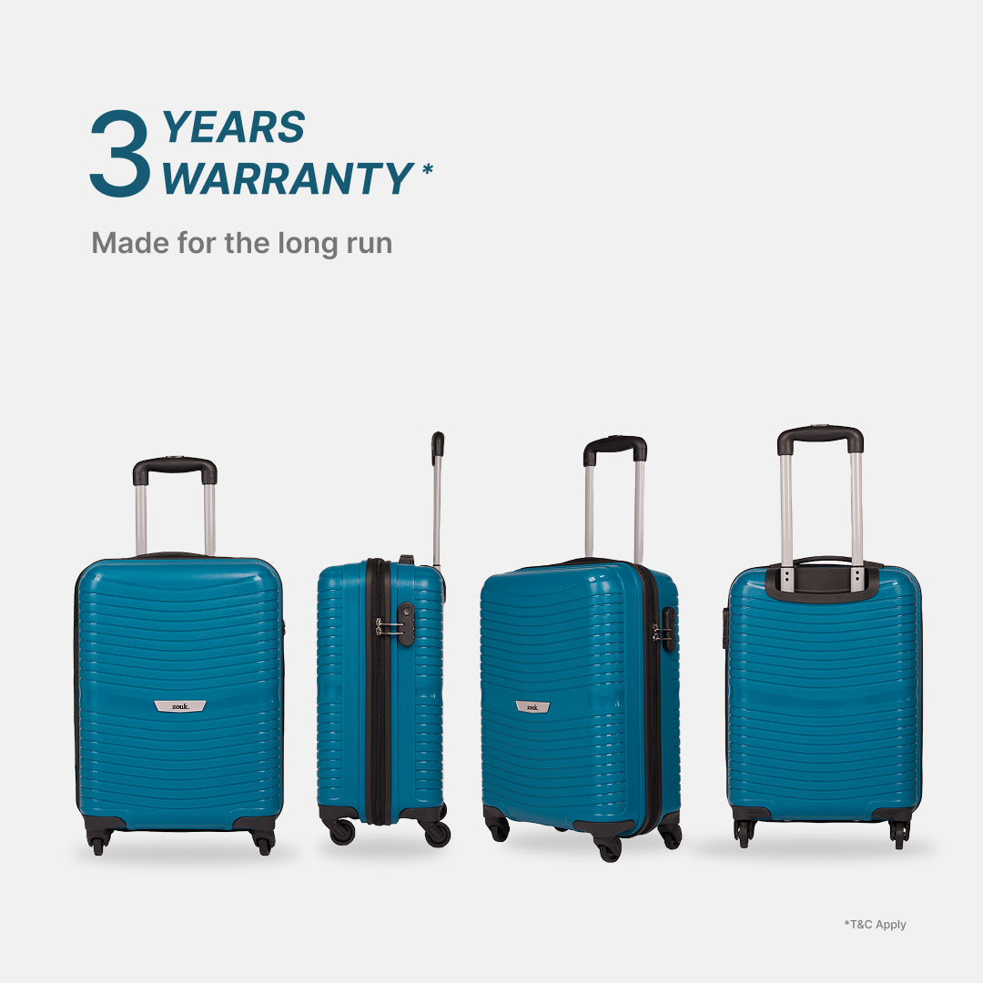 Teal Zoya Trolley Bag