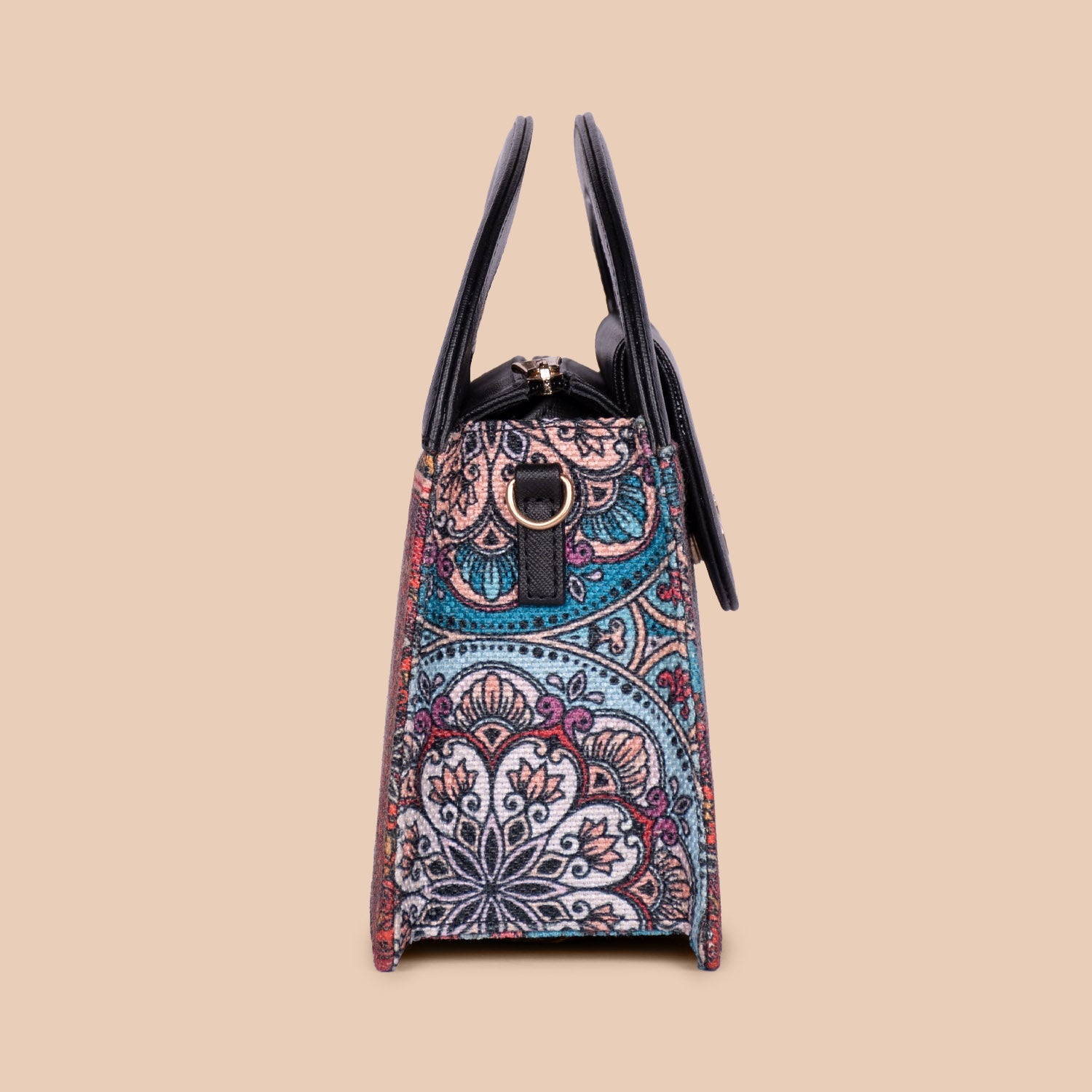 ZIP-Rhea Kapoor Ziya Sling Bag - Multicolor Mandala Print