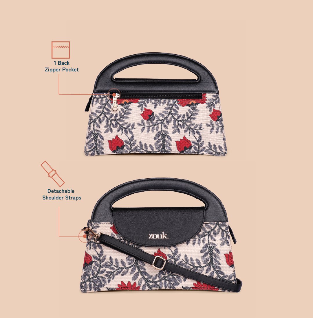 ZIP-Rhea Kapoor Ziya Sling Bag - Nawabi Couture