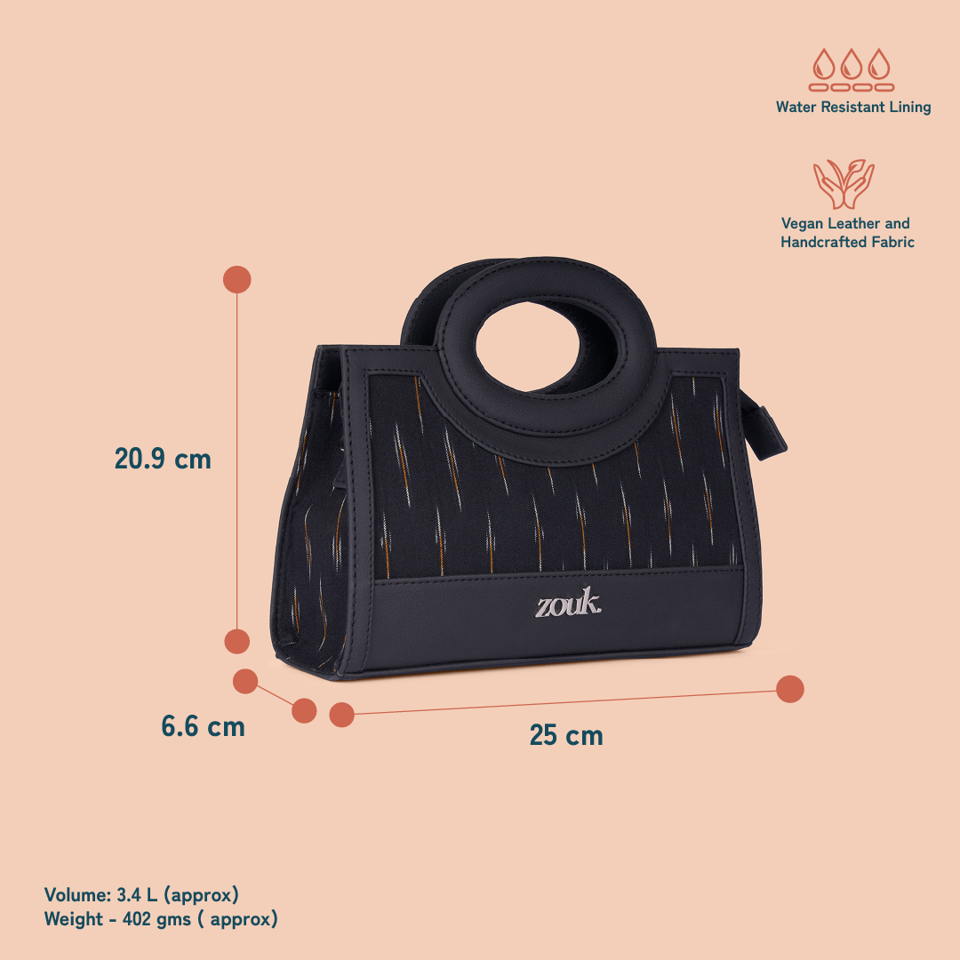 ZIP-Zoe Sling Bag - Ikat GreRe