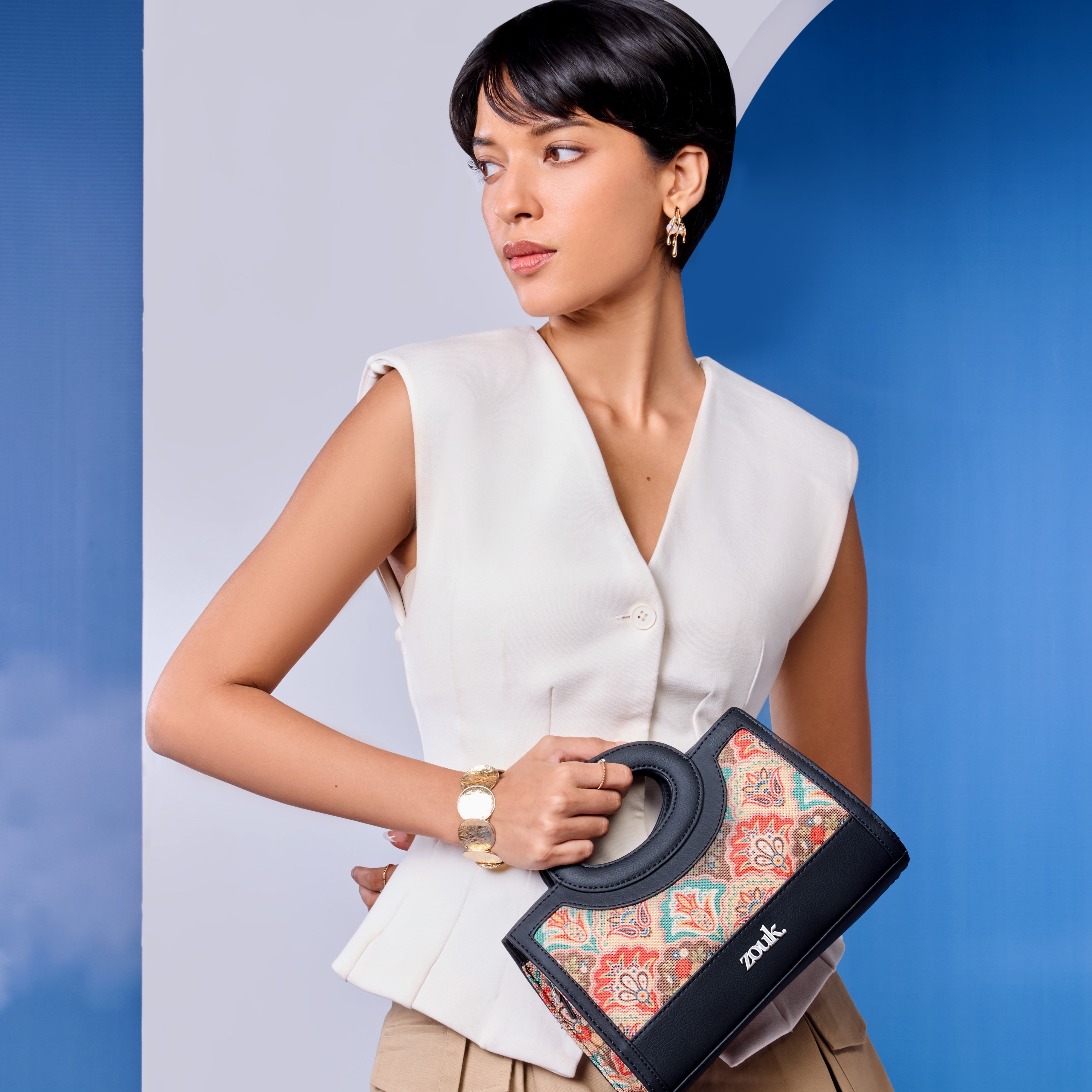 Zoe Sling Bag - Mughal Art Multicolor