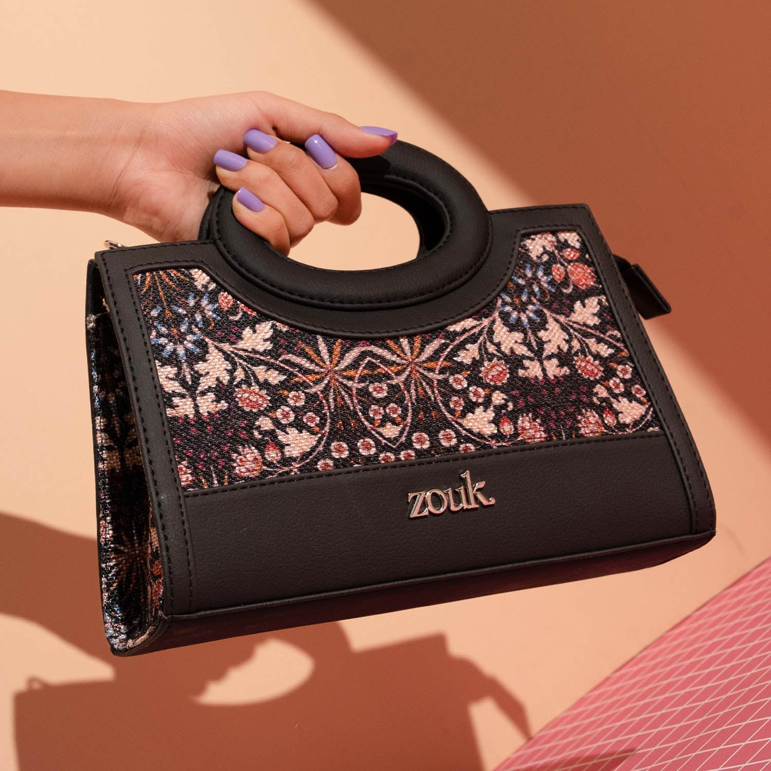 ZIP-Zoe Sling Bag - Kashmir Blooms