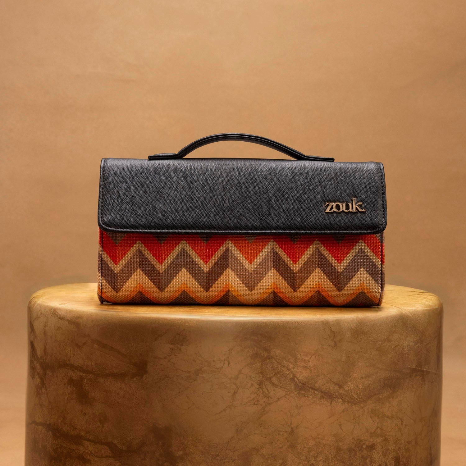 ZIP-Rhea Kapoor Clutch - Tidal Wave